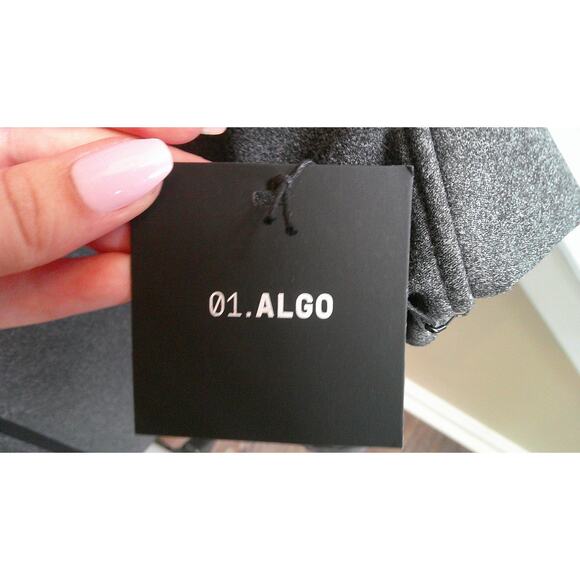 01. ALGO Men's 3x Performance Full Zip Hoodie Gray NEW - Picture 4 of 10